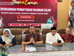 KPU Gresik Perpanjang Masa Pendaftaran Cabub Cawabub Gresik Hingga 04 September 2024