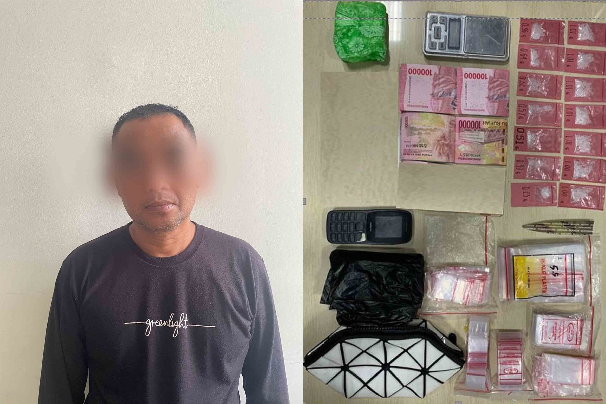 Satresrkoba Polres Gresik Ringkus Pengedar Sabu di Bawean, Barang Bukti 11 Gram