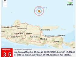 Gempa Magnitudo 3.5 Kembali Dirasakan Warga Bawean