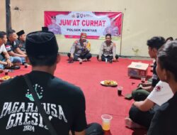 Polres Gresik Tampung Aspirasi Masyarakat Driyorejo melalui Jumat Curhat