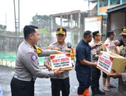 Polres Gresik Salurkan Bantuan untuk Warga Terdampak Banjir di Driyorejo
